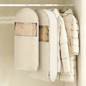 Durable Non-Woven Suit Storage Bags with Zippered Design Customized Logo Keeps Pests & Dust Away for Clothing Protection