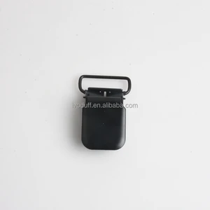 Hot Sale Matte Black Garter Belt Clip Metal Heavy Duty Suspender Clip