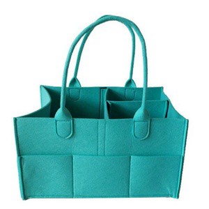 Large Capacity Felt Linen Storage Basket Bins With Handles, Foldable Closet Organizer Bags For Blankets, Toys, Laundry
