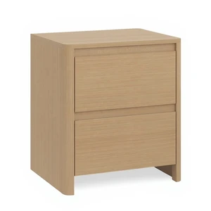 Modern 2 Drawer Sofa Side Table Bedroom Furniture Wooden Night Stand Bedside Table, Bedroom Nightstand
