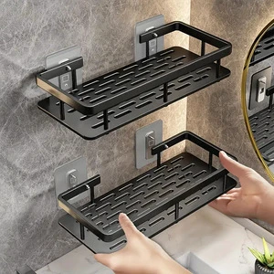 Chinese Manufacturer Hot-selling Wall-Mounted Bathroom Storage Rack Space-Saving Shower Shelves for Bathroom Accessories
