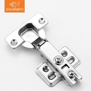 35mm 2D Hydraulic Hinge Two-stage Force Small-angle Soft-closing Hinge Three-layer Electroplated Wardrobe Door Hinge