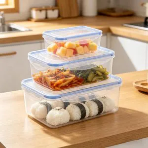 Transparent Airtight Stackable Modern Food Storage Box For Kitchen Pantry Organization