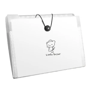 A4 Horizontal Clip Multi-layer Student File test Paper Organizer Storage Bags Classification test Paper Clip File Holder