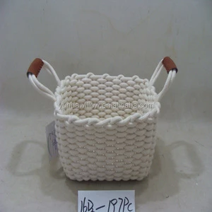 Storage Cotton Rope Storage Basket Woven Basket Laundry for Storage