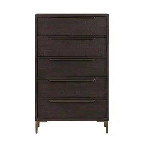 R American-style Solid Wood Chest of Drawers, High-end and Luxurious Dressing Table Storage Cabinet