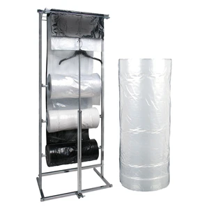 Custom Disposable Dust-proof Suit Cover Dress Packaging Bag Dry Cleaning Cover Plastic Bag for Clothes on Roll