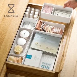 LANZYLO ODM Modern Plastic ABS Drawer Compartment Storage Boxes with Sorting and Cabinet Partition for Cosmetic and Tableware