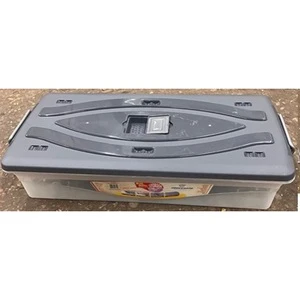 Under the Bed Storage Container with Wheels Plastic Material Rectangle Shape Rolling Design