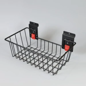 37.4*19*11.5CM Small Iron Wire Basket-Wall Mounted Modern Storage Rack
