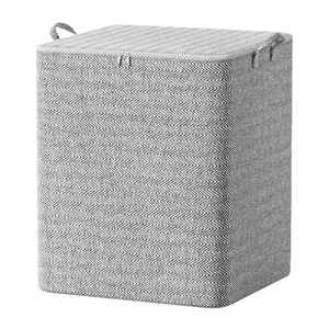Houndstooth Quilt Storage Bag Portable Fabric Wardrobe Storage for Living Room Clothes Packing and Moving Cloth Storage Box