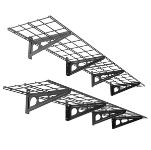 Customized Heavy Duty Iron White Manual Garage Ceiling Storage with 3-Year Warranty