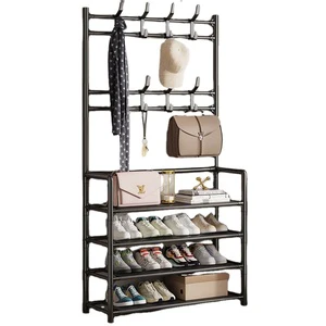 Simple Metal Iron Shoe Rack Multi-Layer Hanging Clothes Rack for Home Use for Kitchen Bathroom & Garage
