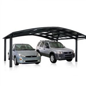 6mx 6m Car Canopy Shed / Garage Kit Car Port Set Carport Set / Metal / Aluminium Car Parking Polycarbonate Double Carport