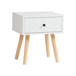 Minimalist Nordic Bedside Table Bedroom Furniture Wooden Modern Nightstand With Storage Drawer