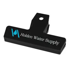 4 in USA Made Bag Clip with Your 1 Color Printed Logo