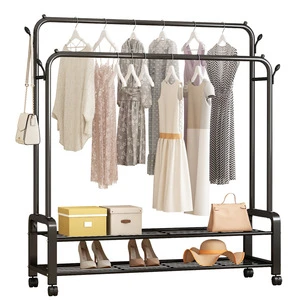 BZ-MCR42-1 Manufacturers Professional Coat Rack Stand with Shelf Clothes Hanger with Storage Floor Standing