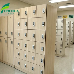 HPL Assembled Locker Cabinet Gym Locker Waterproof Swimming Pool With Electronic Lock Durable & Easy To Clean