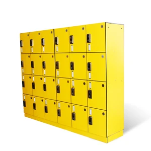 16 Doors Durable Waterproof Electronic Lock Assembled Staff Personal Lockers Cabinet For Gym Fitness Club