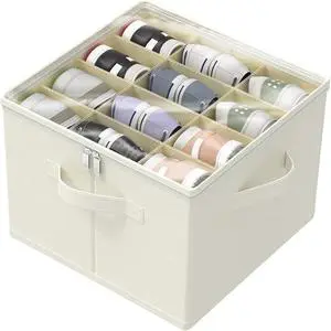 Large 12 Pairs Folding Shoe Storage Organizer Closet Cabinet Shoe Case Strong Shoe Storage Box with Transparent Lid