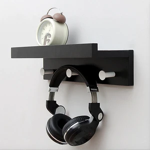 Wall Mounted Shelf Coat Hooks Rack for Entryway, Bedroom, Kitchen, Bathroom