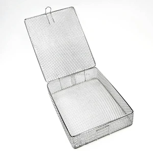 High Quality Stainless Steel Wire Basket for Medical Lab and Ultrasonic Cleaning Rust Proof Stainless Steel Wire Basket