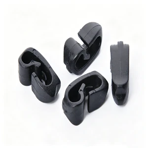 Matte Black Open Clip Plastic Webbing Hook, Strap Hanging Buckle for Backpack Garment Drawstring Accessories