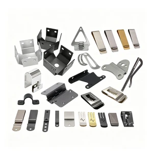 Sheet Metal Fabrication Stainless Steel Stamping Aluminum Laser Cutting Part Button Flat Spring Loaded IWB OWB Holster Belt Clip
