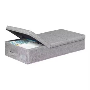 Skymoving New Wholesale Non-woven Fabric Storage Organizer Clothing Box Storage With Lid Collapsible Under Bed Storage Container
