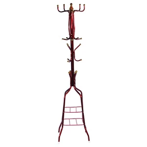 Factory Supplier OEM Coat Stand Floor Freestanding Clothes Metal Hanger Coat Stand Rack
