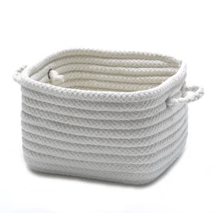 DreamCraft Fabric Decorative Woven Storage Bin Organizer Basket