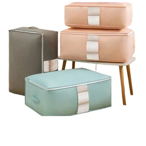 Non-Woven Fabric Single Multifunction Quilt Storage Bag Clothing Organizer Luggage Moving Packing Moisture-Proof Dust-Proof