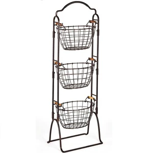 Harbor 3-Tier Wire Market Basket