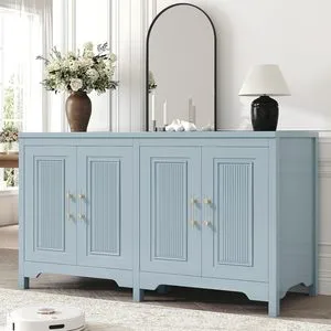 Wooden Furniture Kitchen Cabinet Storage with Shelves and Cabinet Organizer for Kitchen or Living Room