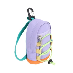 CHANGRONG Custom Color-Block Mini Pouch Detachable D-Ring And Portable Clip-On Bag For Travel, Daily Use & On-the-Go Storage