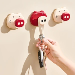 Wall-mounted Storage Cute and Creative Door Back Hook Suction Cup Hook Kitchen Bathroom Refrigerator Hand Towel