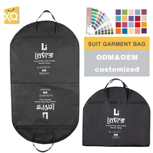 High Quality Foldable Household Clothing Coat Cover Non-Woven Suit Storage Dust Hanging Garment Bag Large Capacity Manufactured