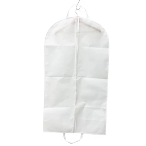 Custom Logo Durable Non-Woven Folding Garment Suit Bag Dustproof and Recyclable Dress Clothes Cover Dustproof and Reusable