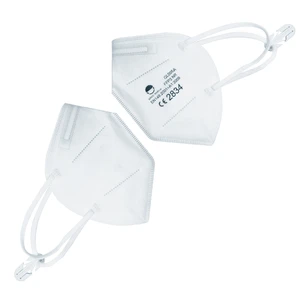 CE 2834 Certified EN149 FFP2 Folded Face Mask PP & Meltblown Nonwoven Protective Dust Respirator With Adjustable Buckle