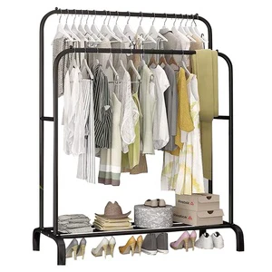 Coat Rack Hat Shelf Simple Bedroom Storage Household Clothes Indoor Metal Modern Coat Rack Stand