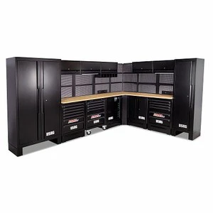 Usag Warehouse Storage Cabinet 3825x2600x2000 Steel Lockable Manual Lock Gray Powder Coated