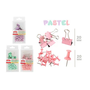 Pastel Colored Clothespins and Thumbtacks Practical and Stylish Clips