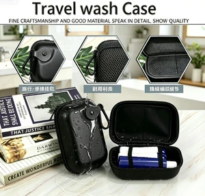 Black Waterproof Toiletry Storage Case High Quality Classified Travel Bag EVA Carrying Case
