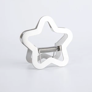 Home Office Stainless Steel 304 Metal Clip Silver Facemask Storage Clamp for Coffee Food Bag Filing Products
