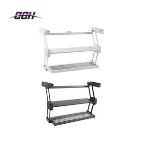 Kitchen Cabinet Storage Organizer Pull Down Storage Holder Rack Cabinet Hanging Basket Organizer Shelf