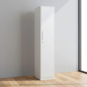 Heavy Duty Single Door Metal Wardrobe Clothes Storage Locker Steel Staff Changing Room Cabinet Organizer for Gym School Factory