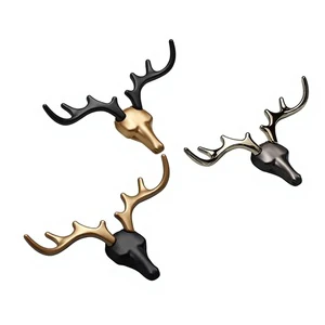 Deluxe Modern Simple Adjustable Bronze Zinc Antler Hooks for Bedroom Kitchen Wardrobe Drawer-Eco-Friendly Creative Design