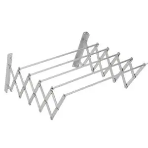 Aluminum Alloy Extensible Wall Hanging Drying Rack Clothes Folding Towel Clothes Drying Rack Metal Hanger Storage Organization
