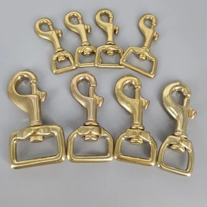 brass swivel snap hook lock purse strap bag hook buckle clip keychain carabiner metal spring hook Dog collar hardware accessory