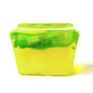 Wholesale Fashionable Stand Bags Custom PVC Rectangle Portable Toiletry Storage Box Clear Durable Custom Logo Bathroom